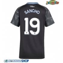 Maglie da calcio Aston Villa Jadon Sancho #19 Seconda Maglia Femminile 2025-26 Manica Corta